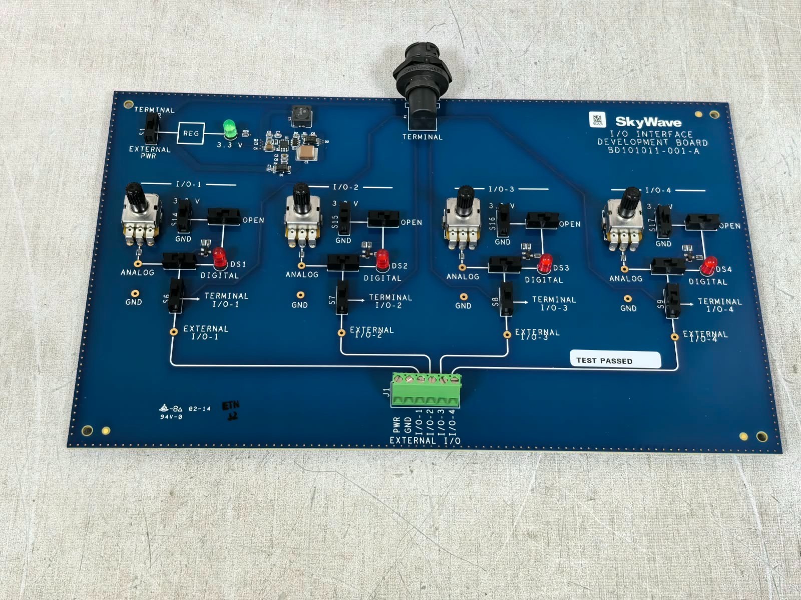 SKYWAVE BD101011-001-A SKYWAVE BD101011-001-A I/O INTERFACE DEVELOPMENT BOARD 7
