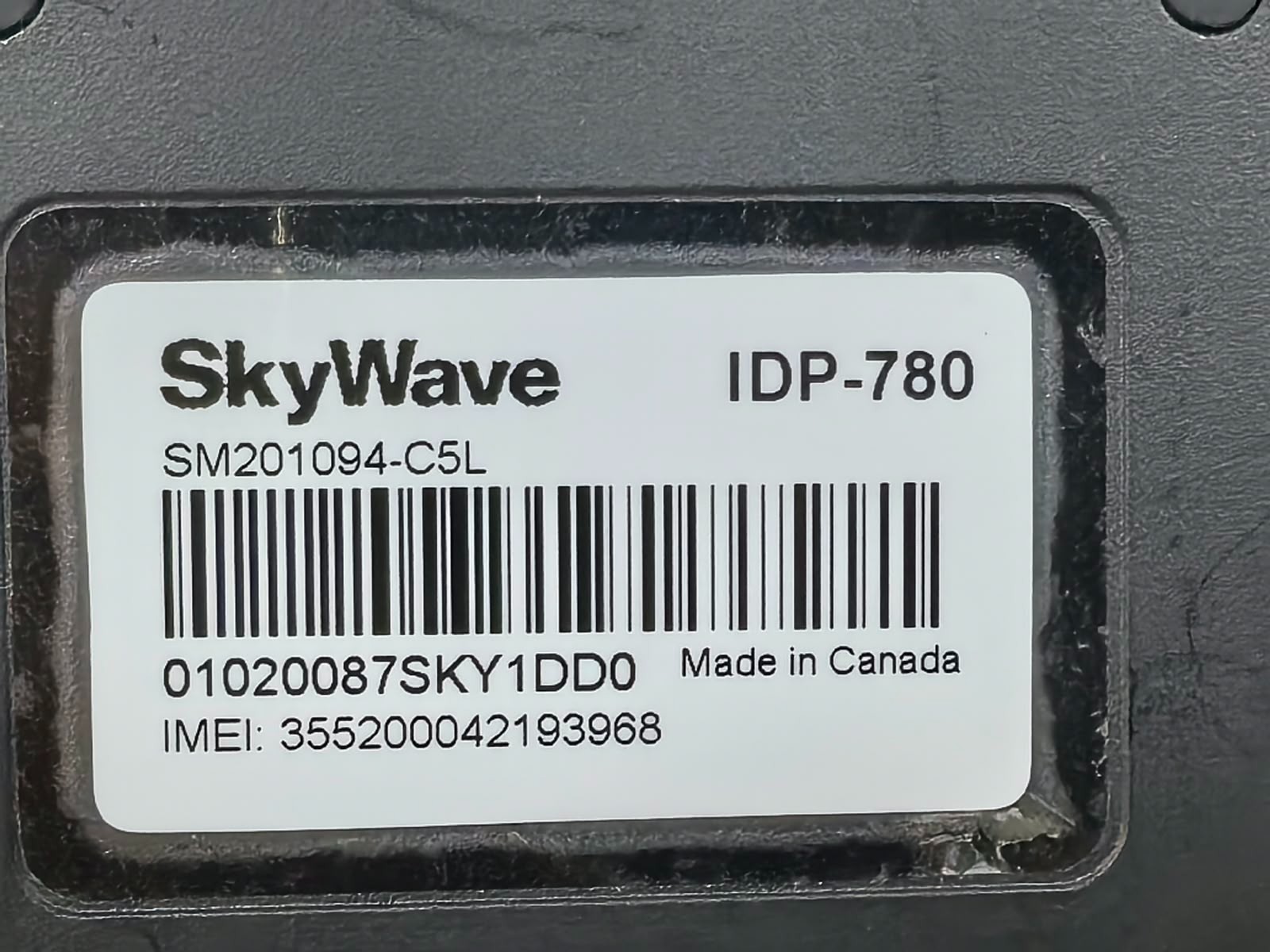 SKYWAVE IDP-780 SKYWAVE IDP-780 GPS SATELITE-BASED GPS TRACKER 7