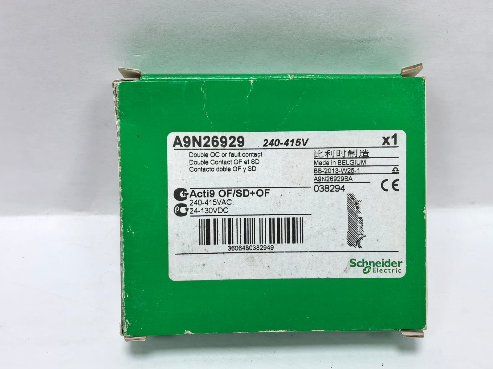 Schneider Electric A9N26929 SCHNEIDER ELECTRIC A9N26929 ACTI9 AUXILIARY CONTACT PCS 10