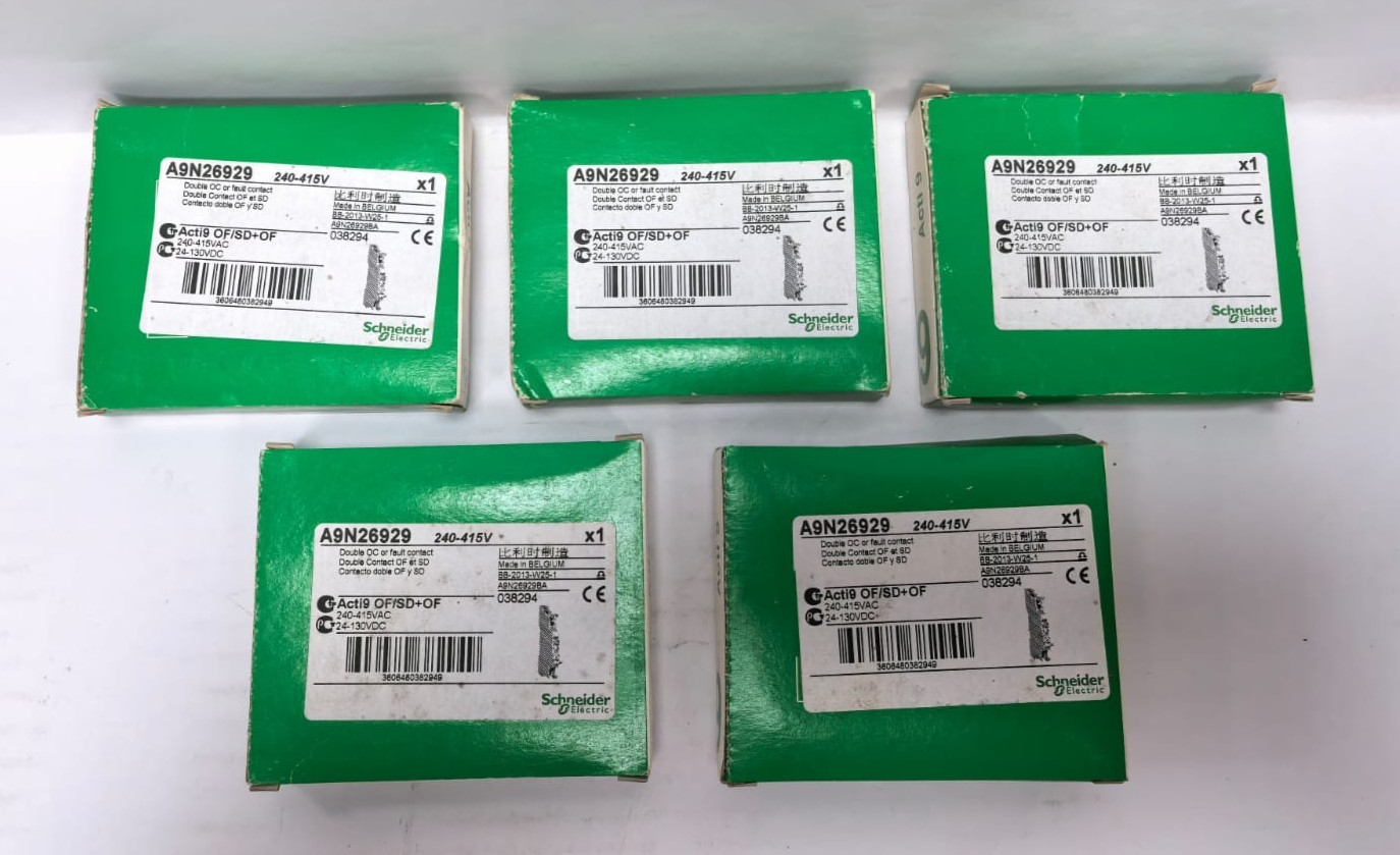 Schneider Electric A9N26929 SCHNEIDER ELECTRIC A9N26929 ACTI9 AUXILIARY CONTACT PCS 1
