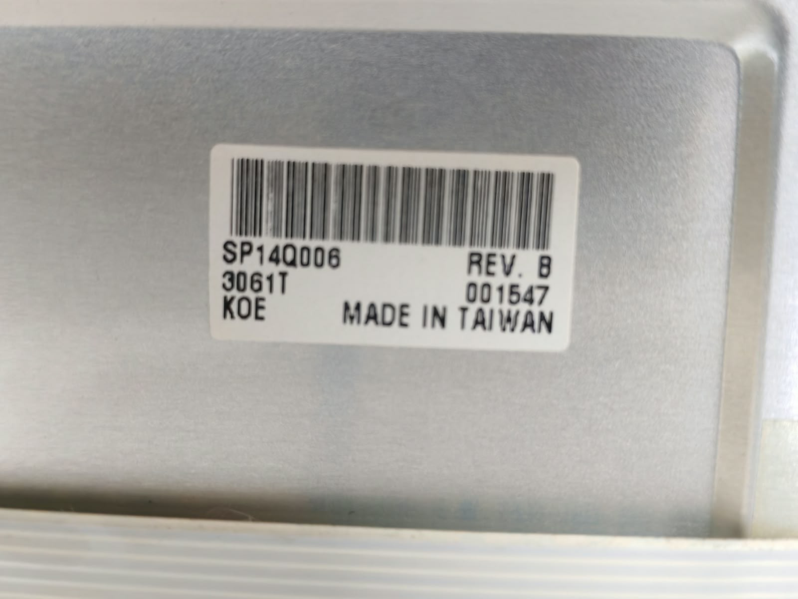 SP14Q006 SP14Q006 REV. B LCD SCREEN DISPLAY PANEL 2