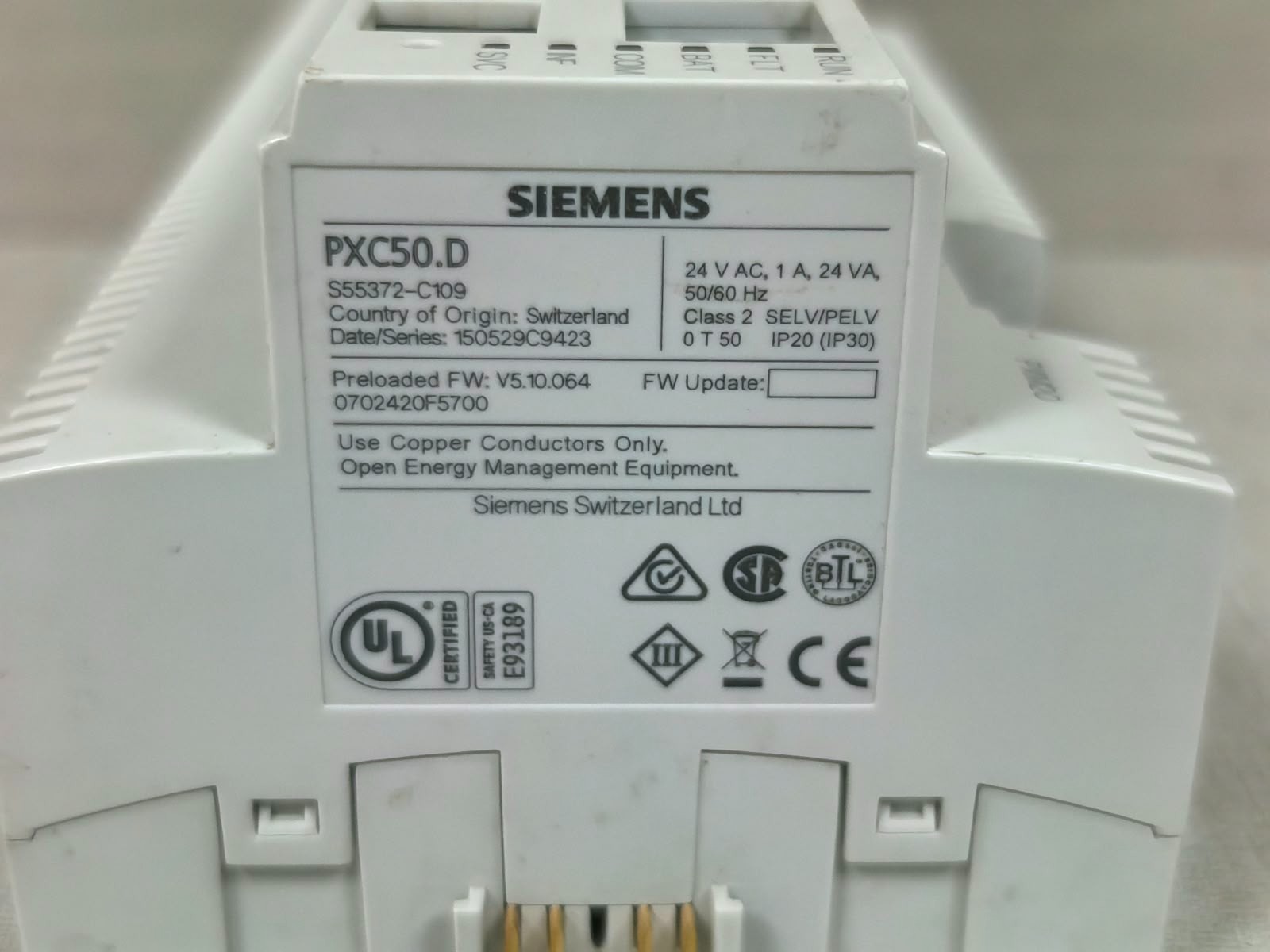 Siemens PXC50.D SIEMENS PXC50.D AUTOMATION STATION 24VAC 9