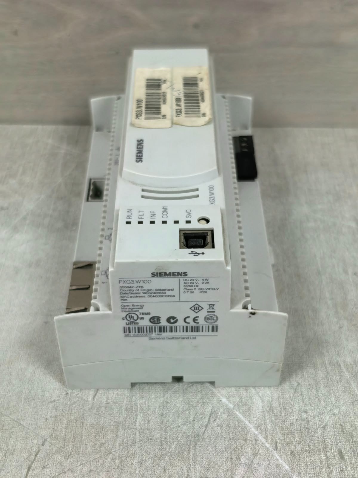 Siemens PXG3.W100 SIEMENS PXG3.W100 BACNET/IP WEB INTEFACE 24V 9