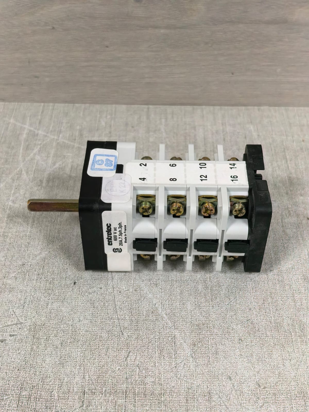 Entrelec 988786 VY20/S/124/KMB/PY48/SC6 ENTRELEC VY20 988786 VY20/S/124/KMB/PY48/SC6 ROTARY SWITCH 6