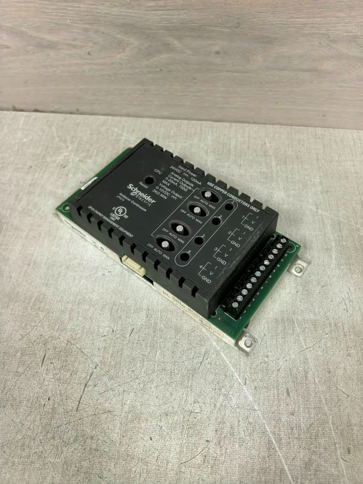 Schneider Electric XPA04 REV E.2 SCHNEIDER ELECTRIC XPA04 REV E.2 ANDOVER CONTINUUM 24VDC 4