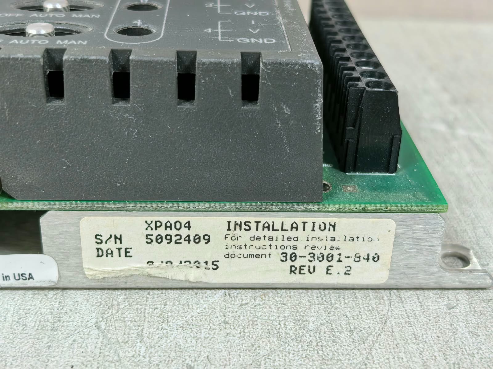 Schneider Electric XPA04 REV E.2 SCHNEIDER ELECTRIC XPA04 REV E.2 ANDOVER CONTINUUM 24VDC 5