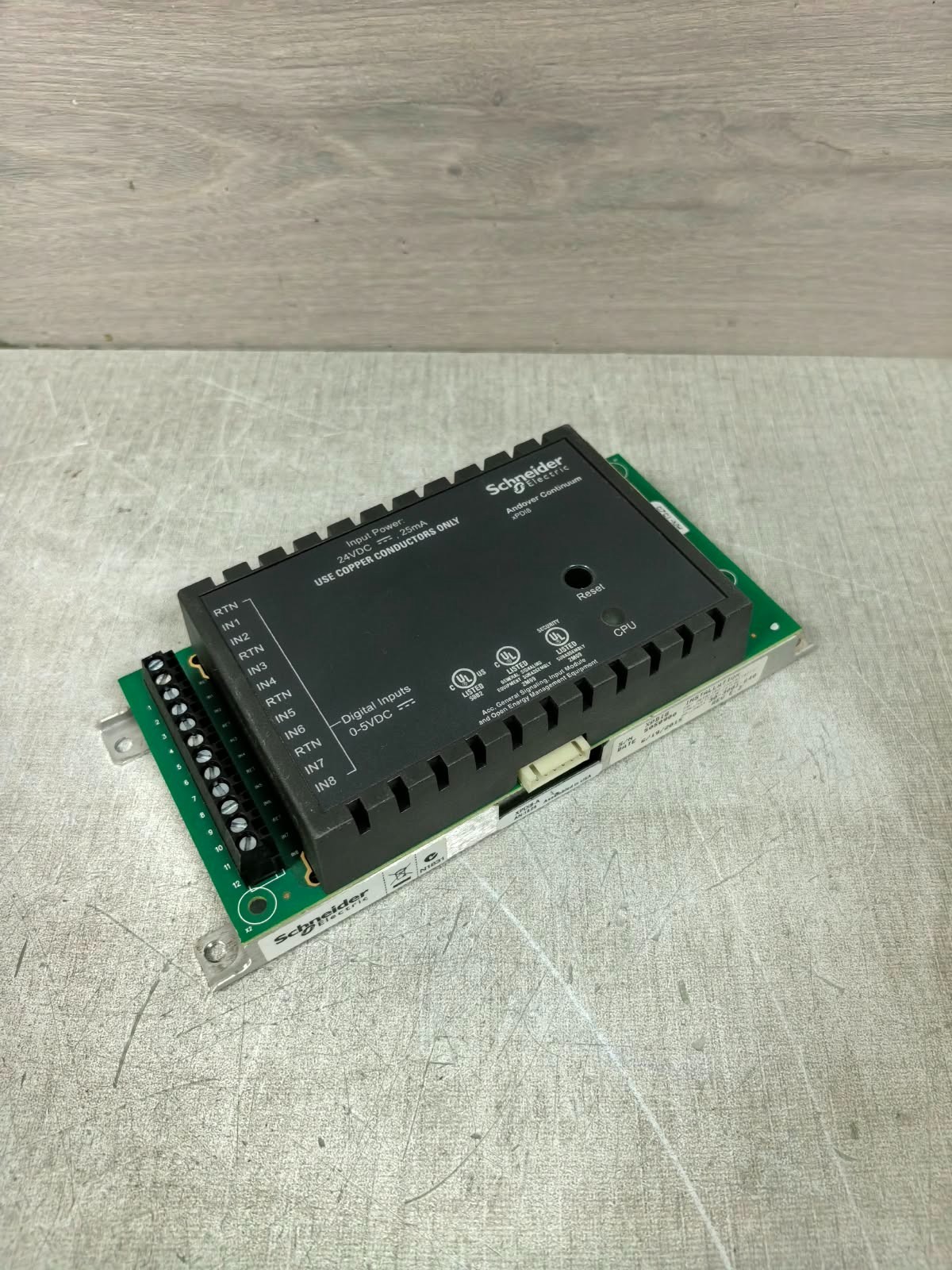 Schneider Electric XPDI8 REV E.2 SCHNEIDER ELECTRIC XPDI8 REV E.2 ANDOVER CONTINUUM 24VDC 3