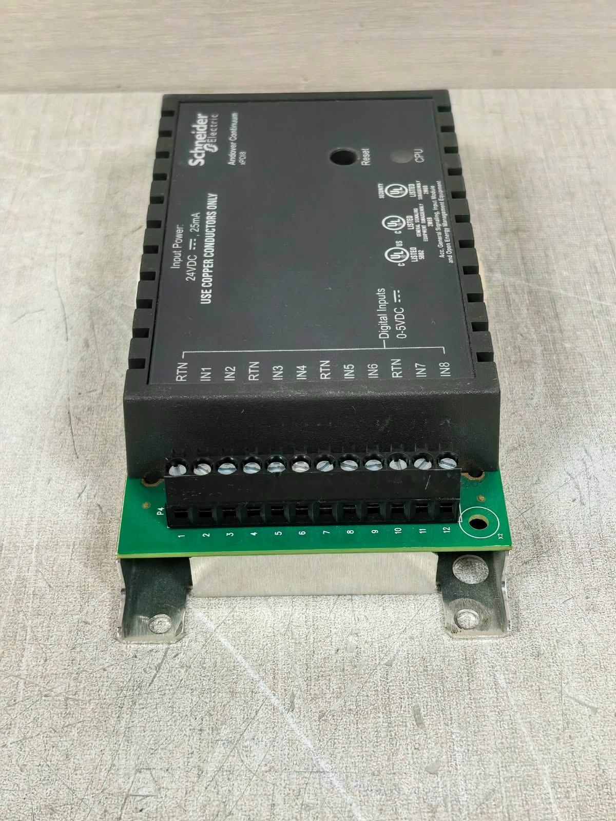 Schneider Electric XPDI8 REV E.2 SCHNEIDER ELECTRIC XPDI8 REV E.2 ANDOVER CONTINUUM 24VDC 9