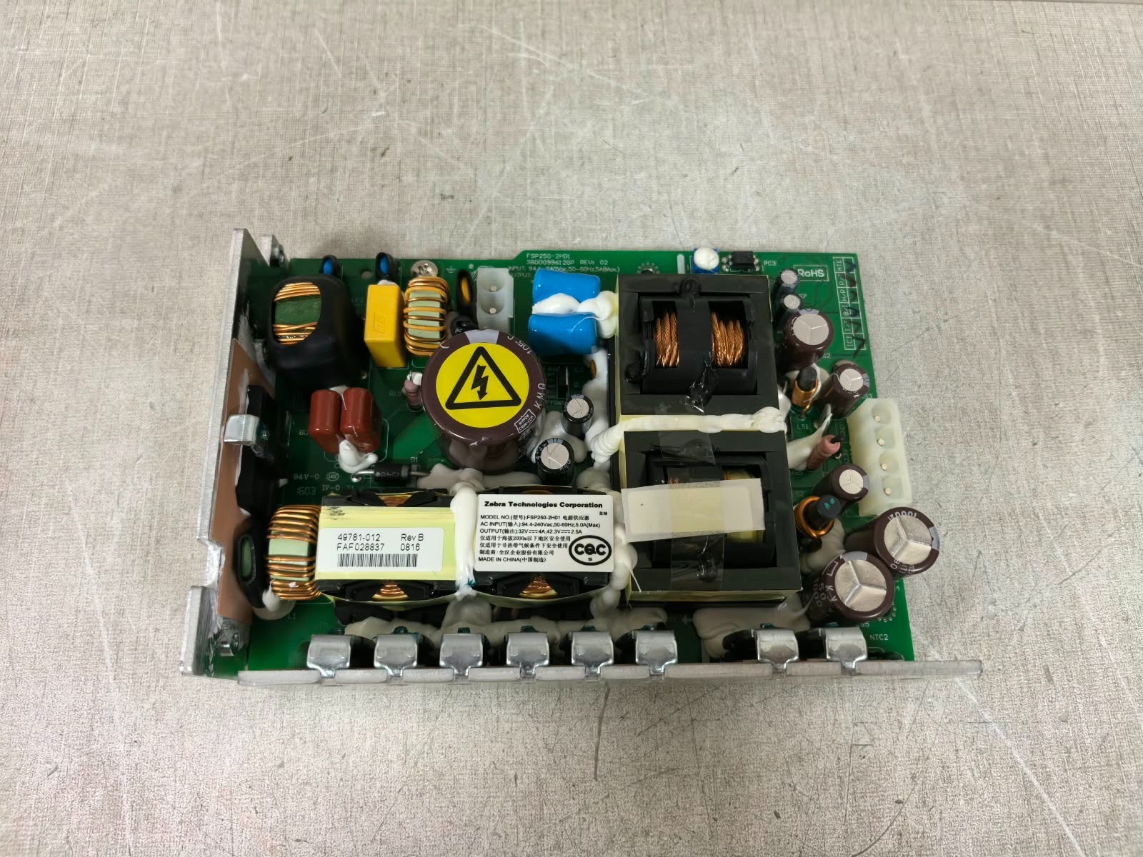 ZEBRA TECHNOLOGIES CORPORATION FSP250-2H01 ZEBRA TECHNOLOGIES CORPORATION FSP250-2H01 POWER SUPPLY 8