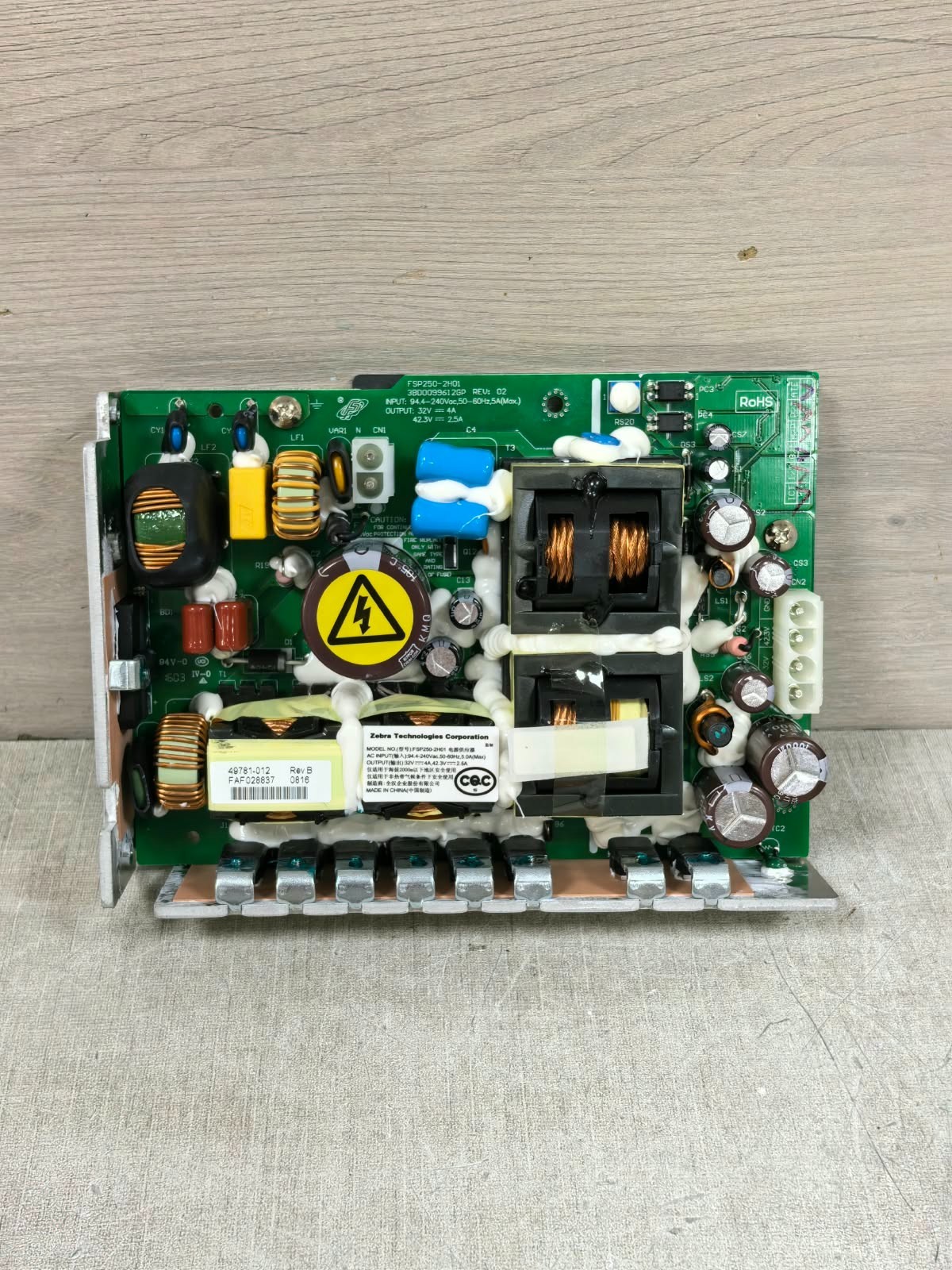 ZEBRA TECHNOLOGIES CORPORATION FSP250-2H01 ZEBRA TECHNOLOGIES CORPORATION FSP250-2H01 POWER SUPPLY 1