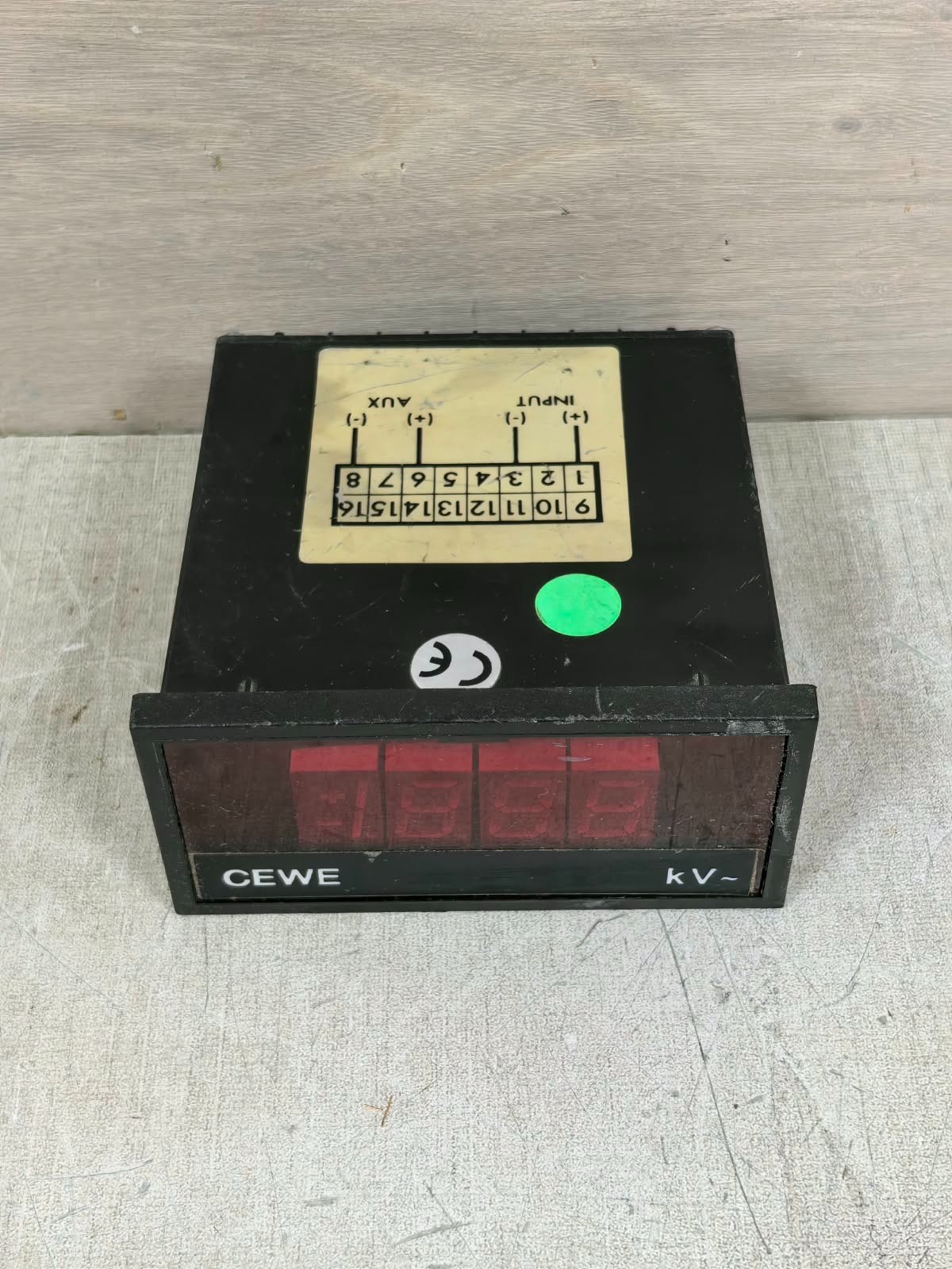 CEWE M300-VAD CEWE M300-VAD DIGITAL PANEL METER 0-138VAC -TRIED & TESTED 7