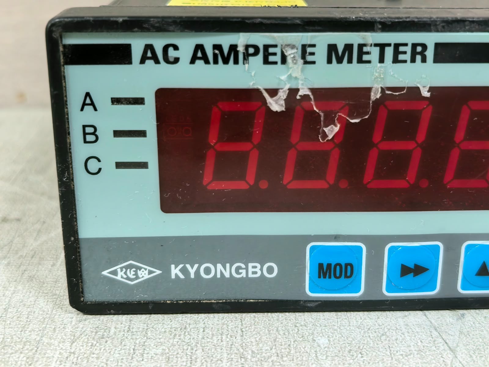 KYONGBO DM1N-AA41H VER.2.3 KYONGBO AC AMPERE METER DM1N-AA41H VER.2.3 DIGITAL PANEL METER 85-250V 3