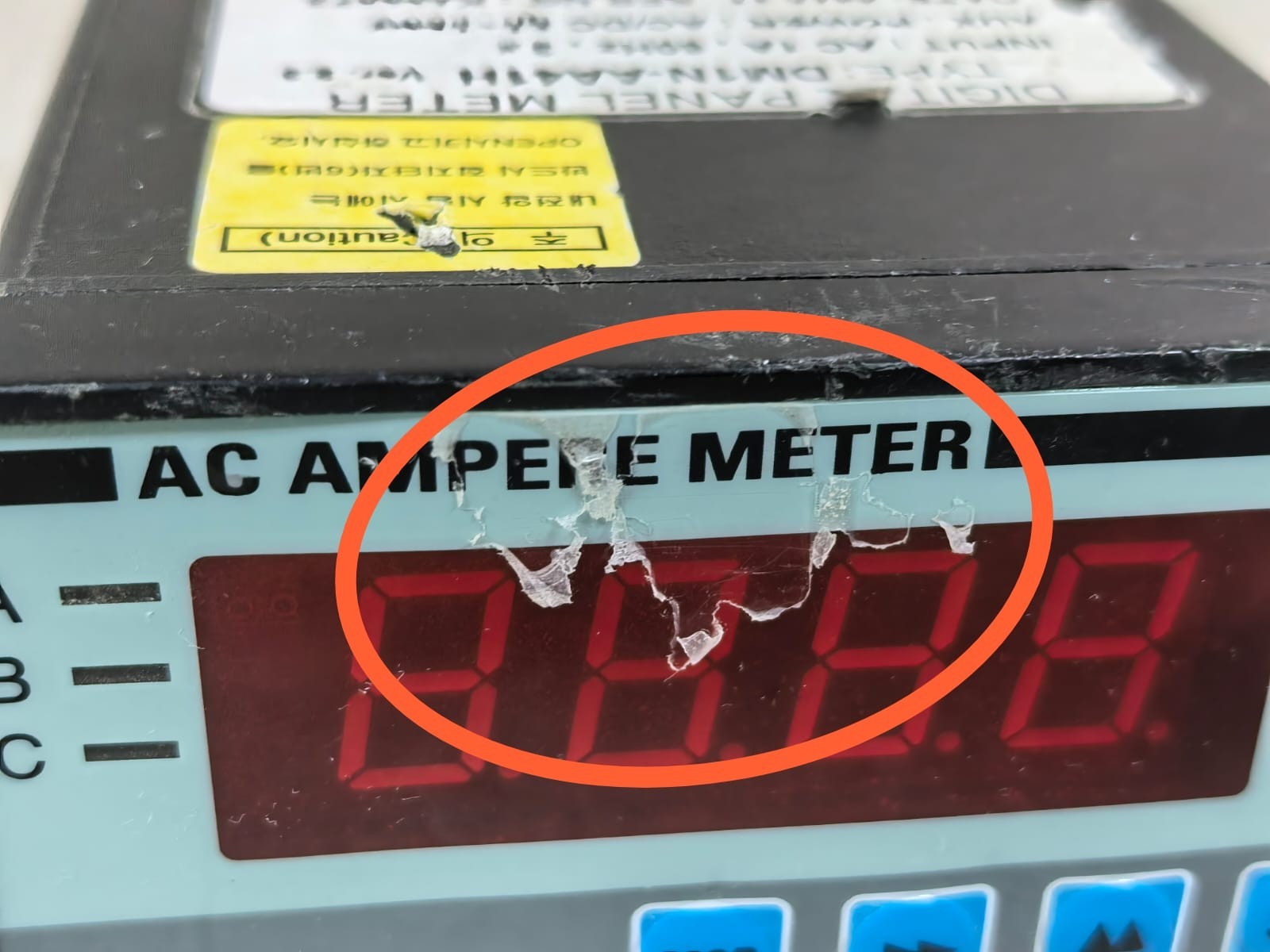 KYONGBO DM1N-AA41H VER.2.3 KYONGBO AC AMPERE METER DM1N-AA41H VER.2.3 DIGITAL PANEL METER 85-250V 4