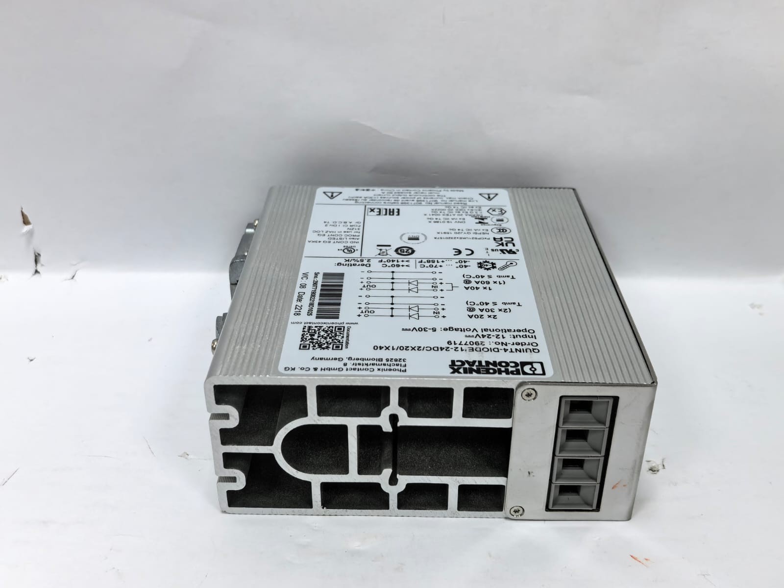 Phoenix Contact 2907719 PHOENIX CONTACT QUINT4-DIODE/12-24DC/2X20/1X40 REDUNDANCY MODULE 2907719 6