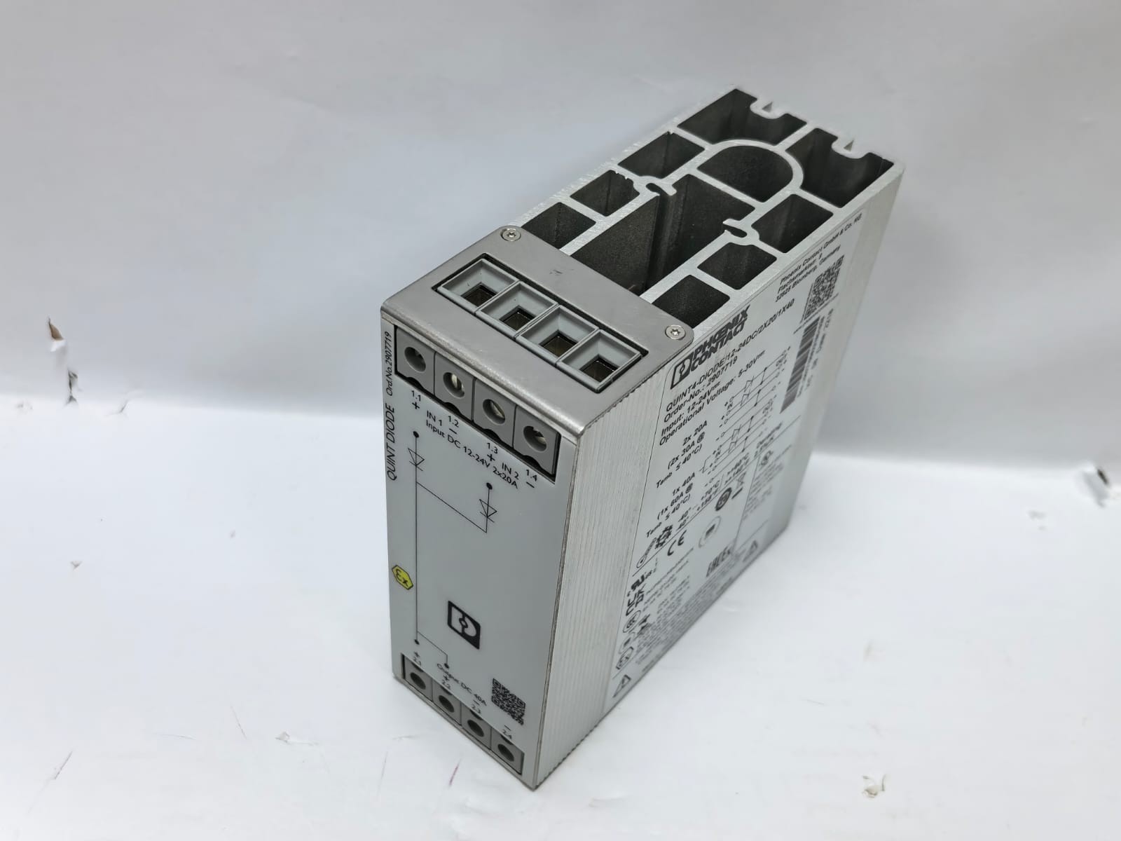 Phoenix Contact 2907719 PHOENIX CONTACT QUINT4-DIODE/12-24DC/2X20/1X40 REDUNDANCY MODULE 2907719 9