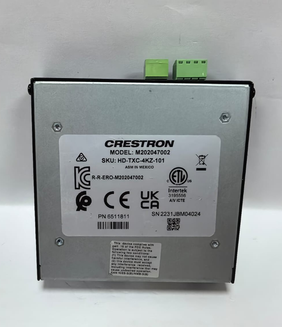 Crestron HD-TXC-4KZ-101 CRESTRON HD-TXC-4KZ-101 DM LITE TRANSMITTER M202047002/6511811 3