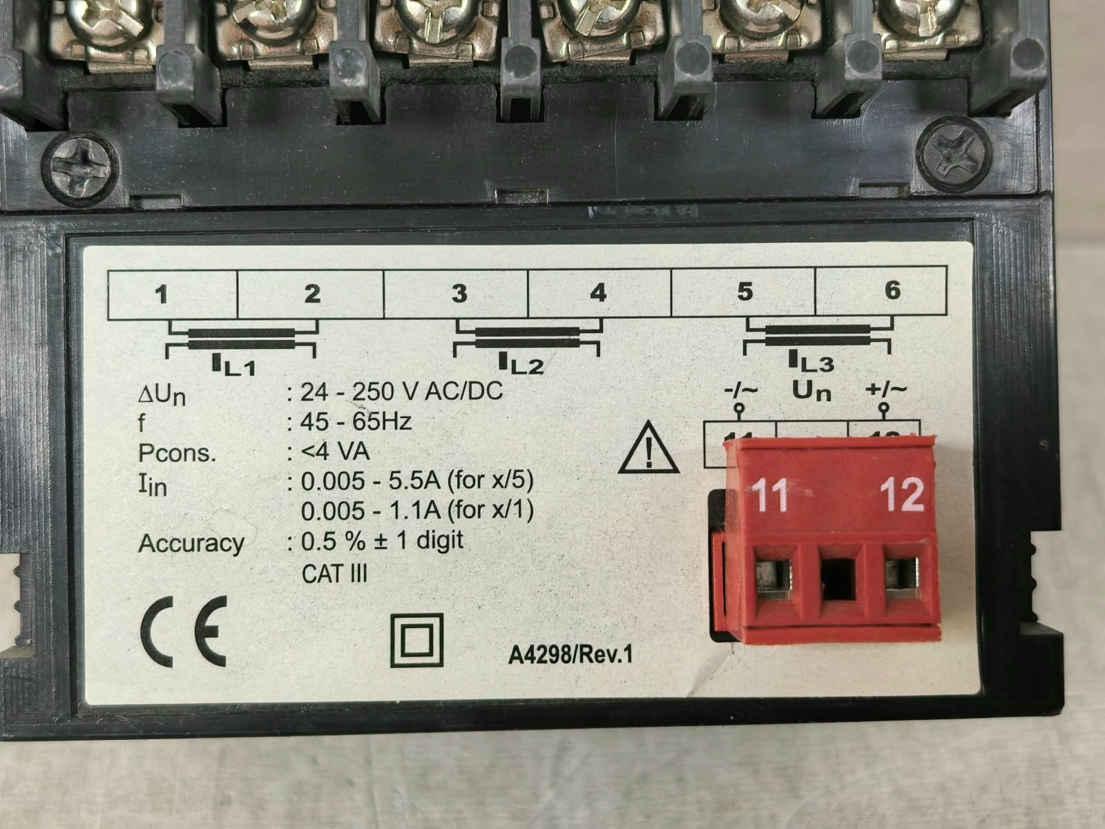 ENTES EPM-34 ENTES EPM-34 TRUE RMS AMMETER 24-250VAC/DC 10