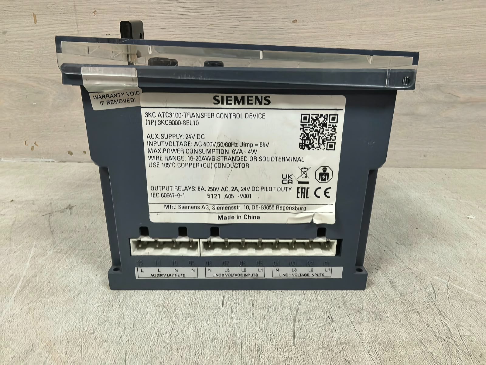 Siemens ATC3100/ 3KC ATC3100 SIEMENS ATC3100/ 3KC ATC3100 TRANSFER CONTROL DEVICE 10