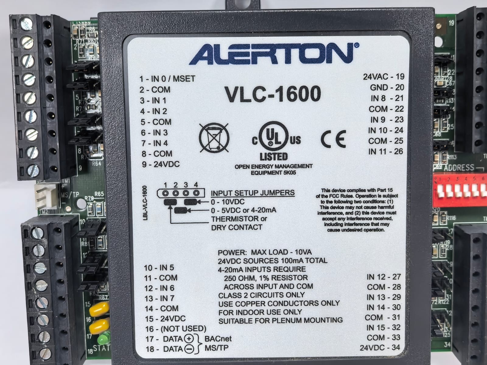 Alerton VLC-1600 ALERTON VLC-1600 INPUT MONITORING CONTROLLER 2