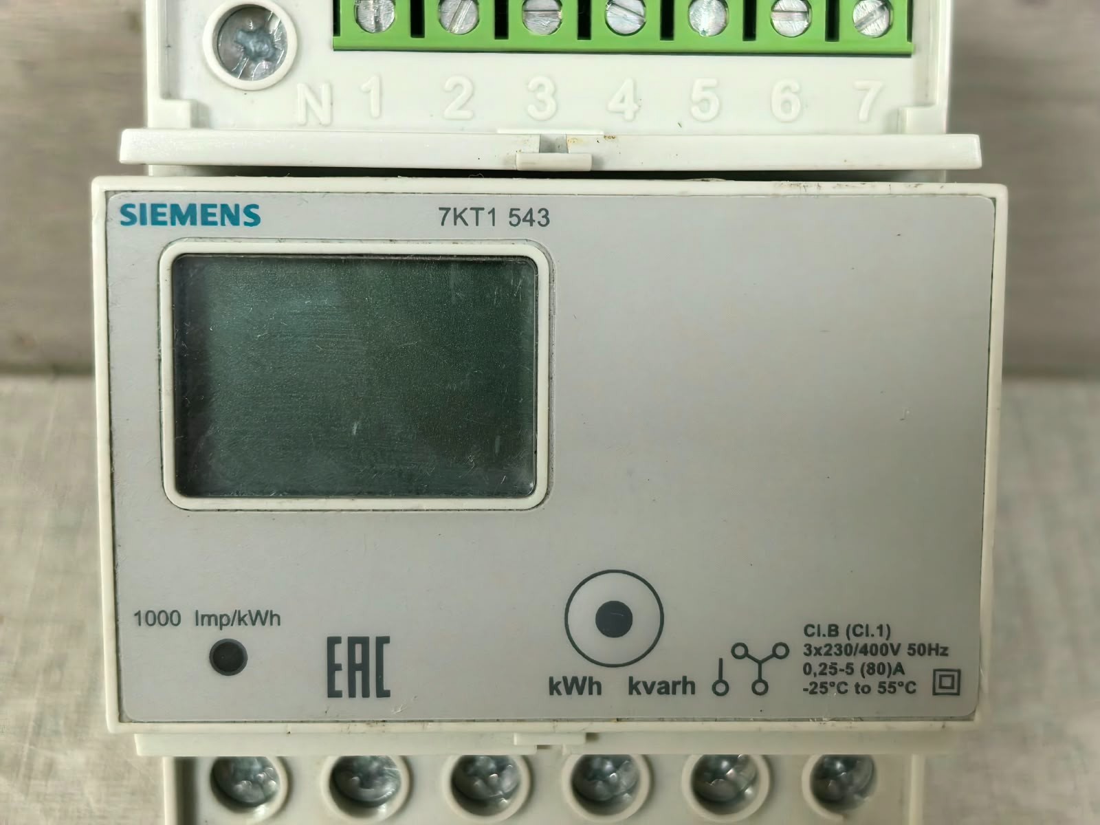 Siemens 7KT1543 SIEMENS 7KT1543 E-COUNTER WITH AN LC DISPLAY 3