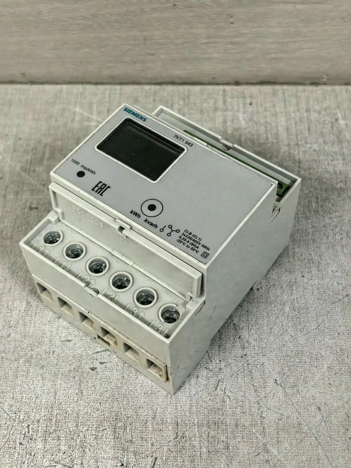 Siemens 7KT1543 SIEMENS 7KT1543 E-COUNTER WITH AN LC DISPLAY 5