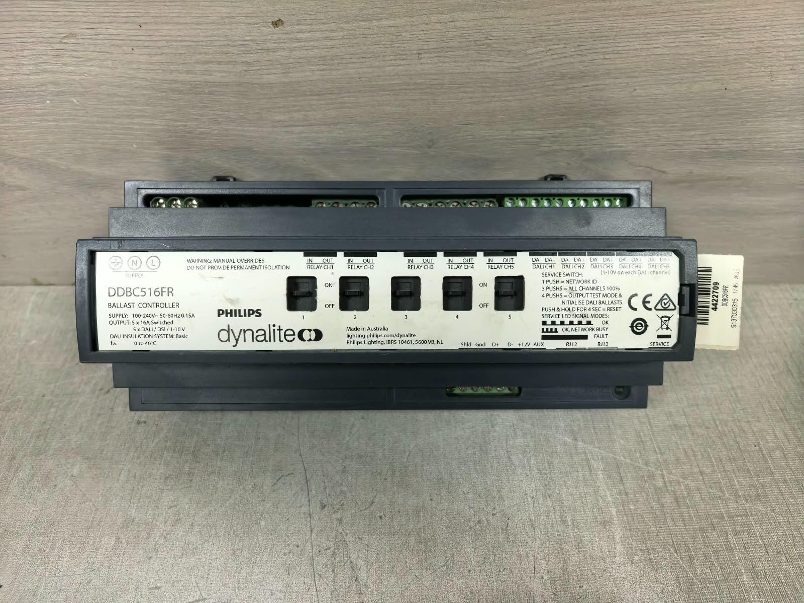 PHILIPS DYNALITE DDBC516FR PHILIPS DYNALITE DDBC516FR BALLAST CONTROLLER 100-240V 2