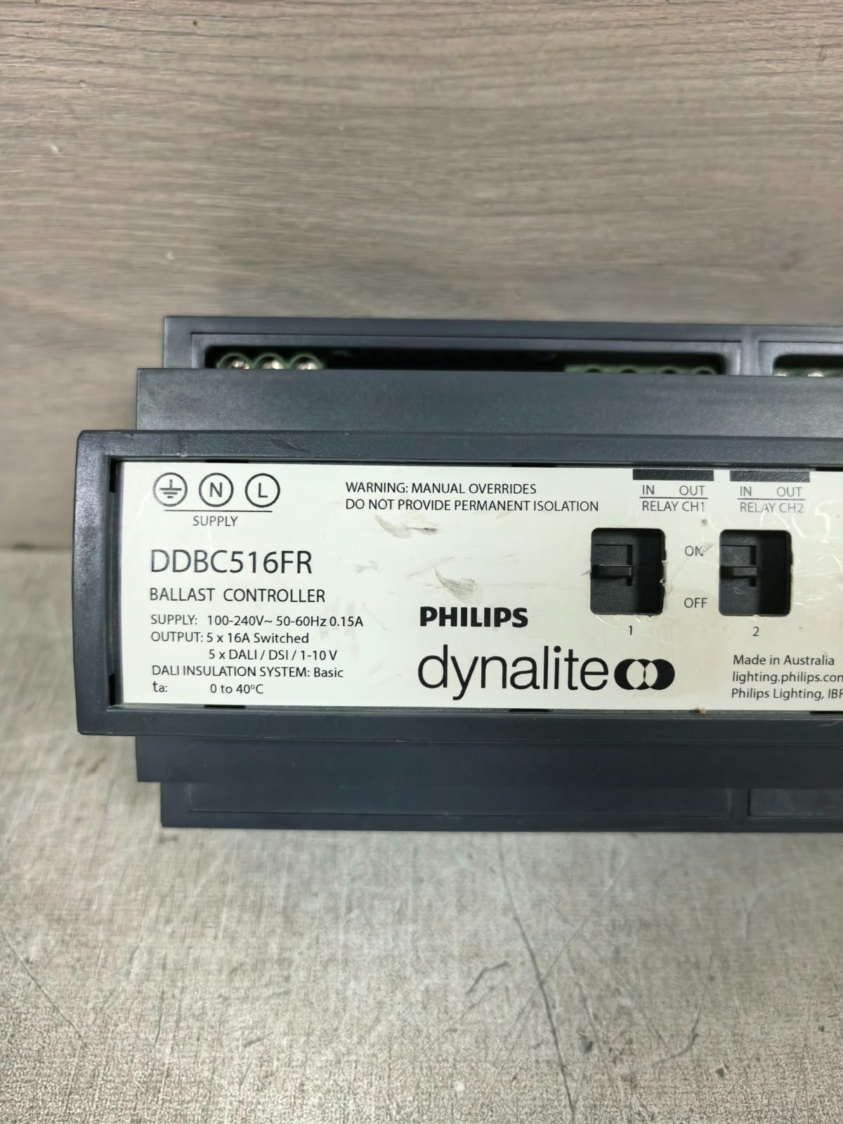 PHILIPS DYNALITE DDBC516FR PHILIPS DYNALITE DDBC516FR BALLAST CONTROLLER 100-240V 3
