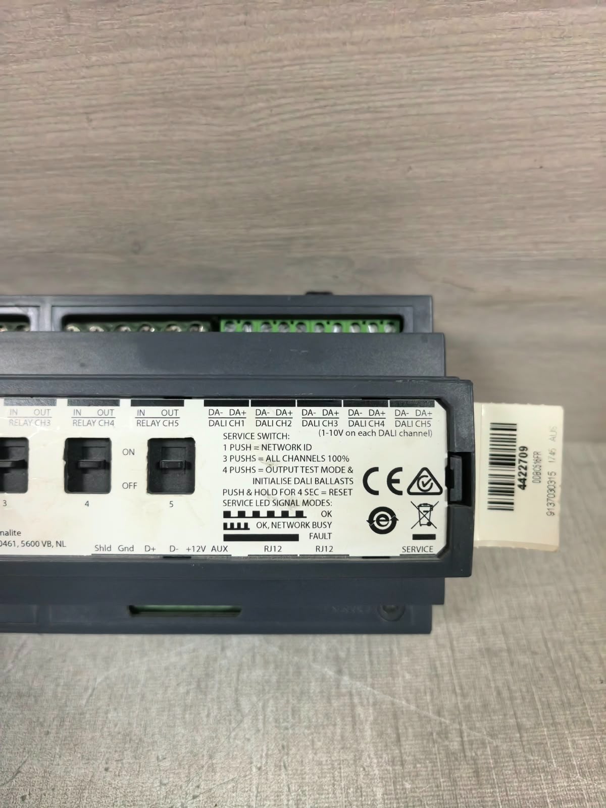 PHILIPS DYNALITE DDBC516FR PHILIPS DYNALITE DDBC516FR BALLAST CONTROLLER 100-240V 4