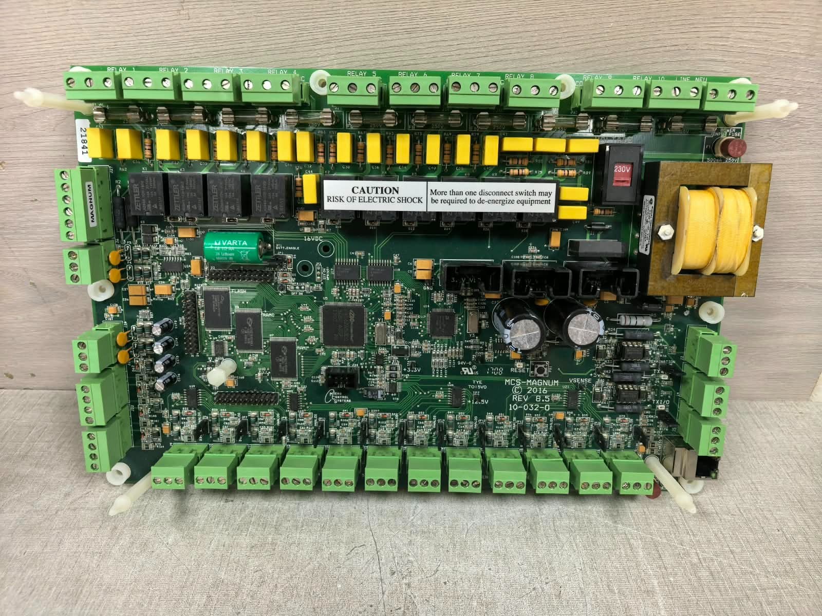 MICRO CONTROL SYSTEMS MCS-MAGNUM 10-032-0 REV:8.5 MICRO CONTROL SYSTEMS MCS-MAGNUM 10-032-0 REV:8.5 CONTROL BOARD 1