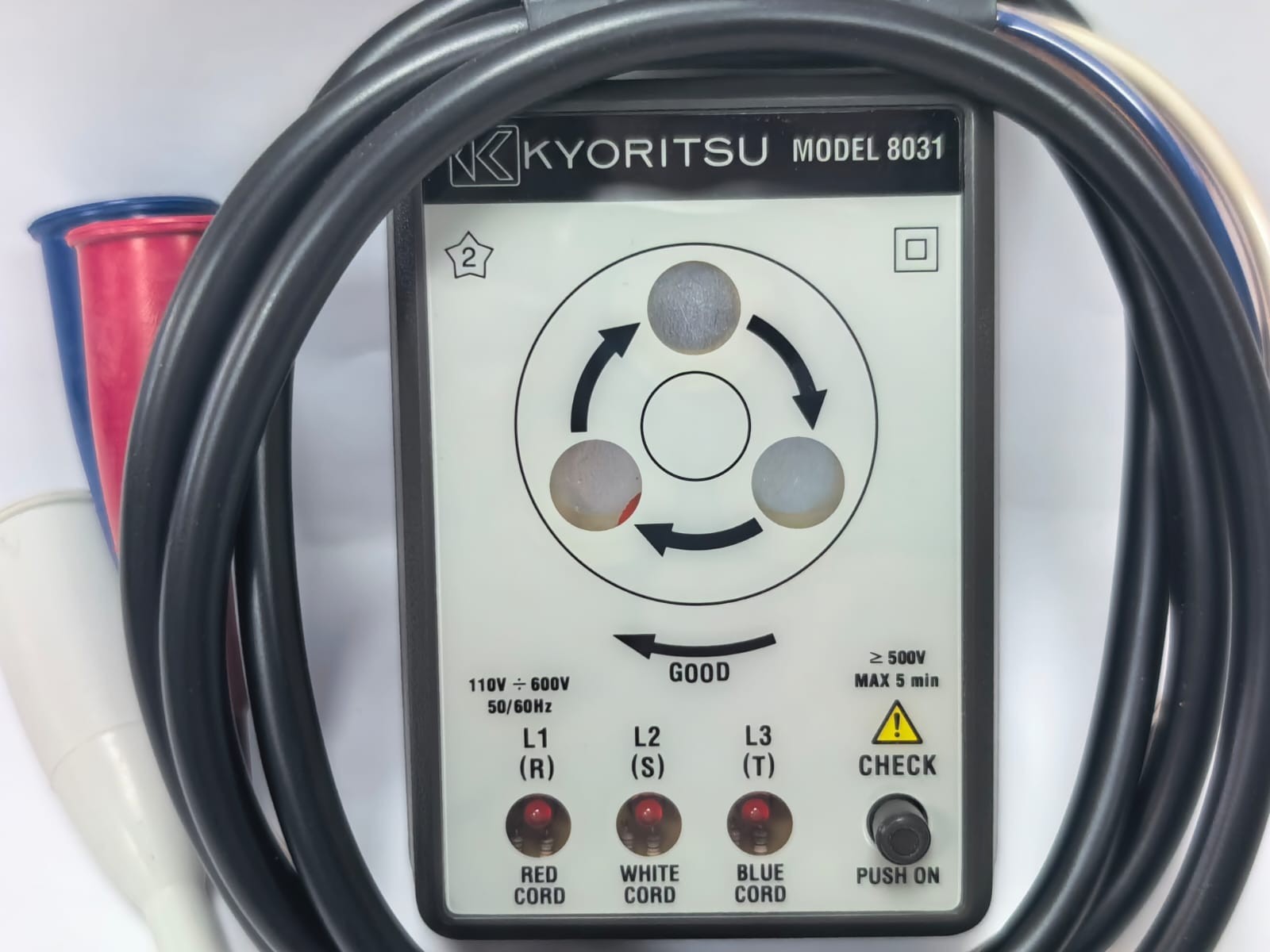 KYORITSU 8031 KYORITSU 8031 PHASE INDICATOR WITH OPEN PHASE CHECKER 4