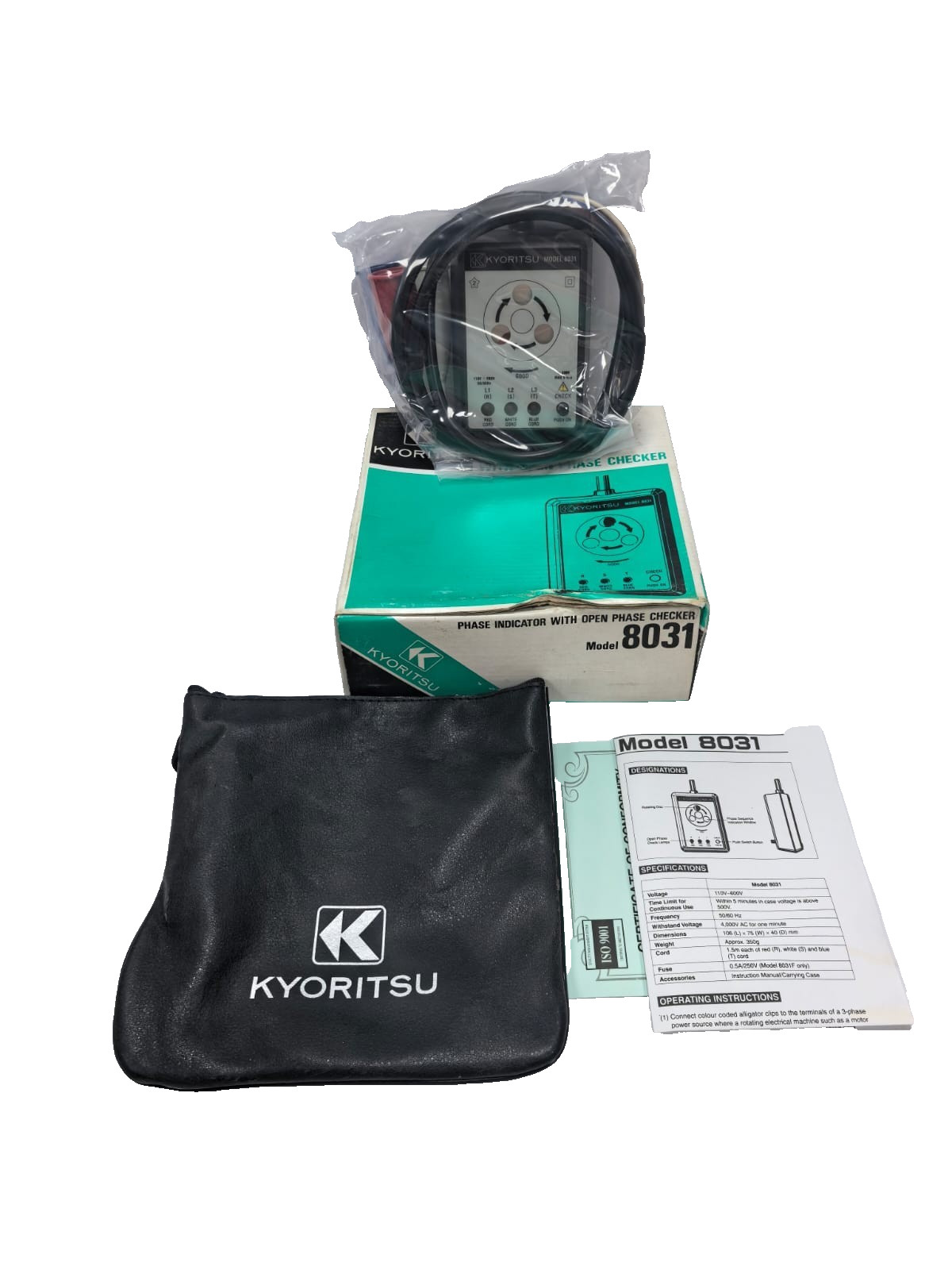 KYORITSU 8031 KYORITSU 8031 PHASE INDICATOR WITH OPEN PHASE CHECKER 1