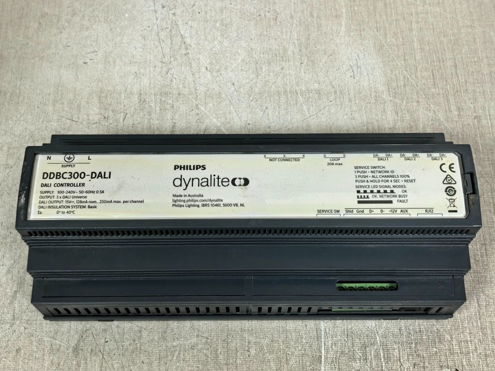 PHILIPS DYNALITE DDBC300-DALI PHILIPS DYNALITE DDBC300-DALI DALI CONTROLLER 100-240V 7