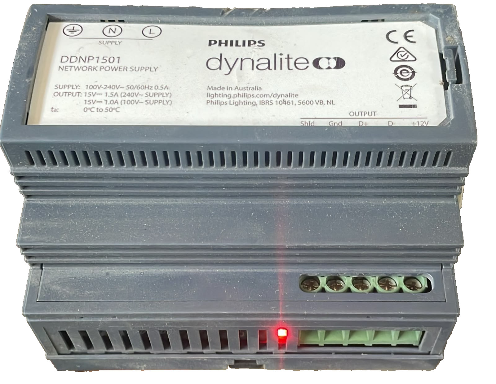 PHILIPS DYNALITE DDNP1501 PHILIPS DYNALITE DDNP1501 NETWORK POWER SUPPLY 100-240V 1
