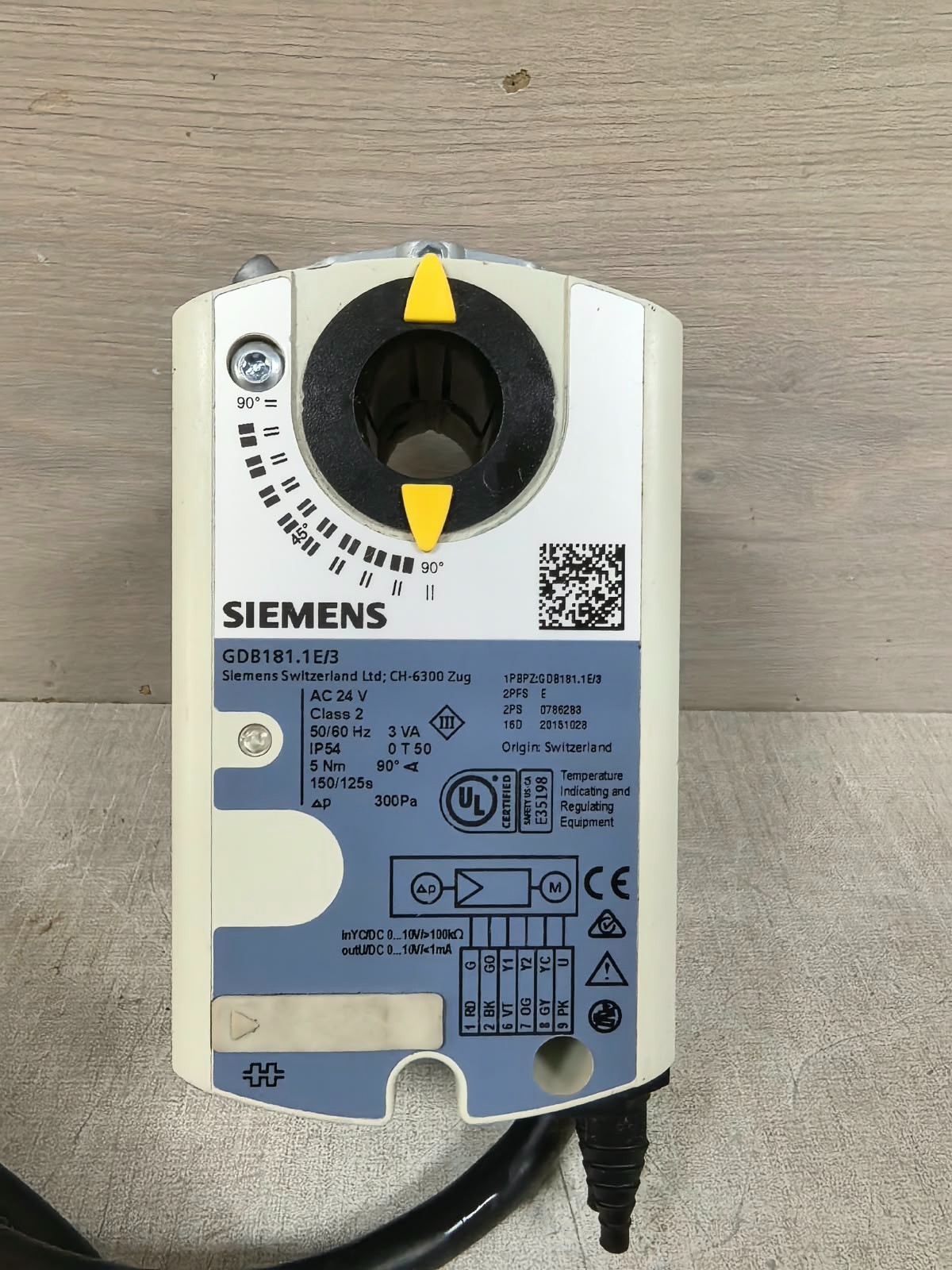 Siemens GDB181.1E/3 SIEMENS GDB181.1E/3 DAMPER ACTUATOR 24V 2
