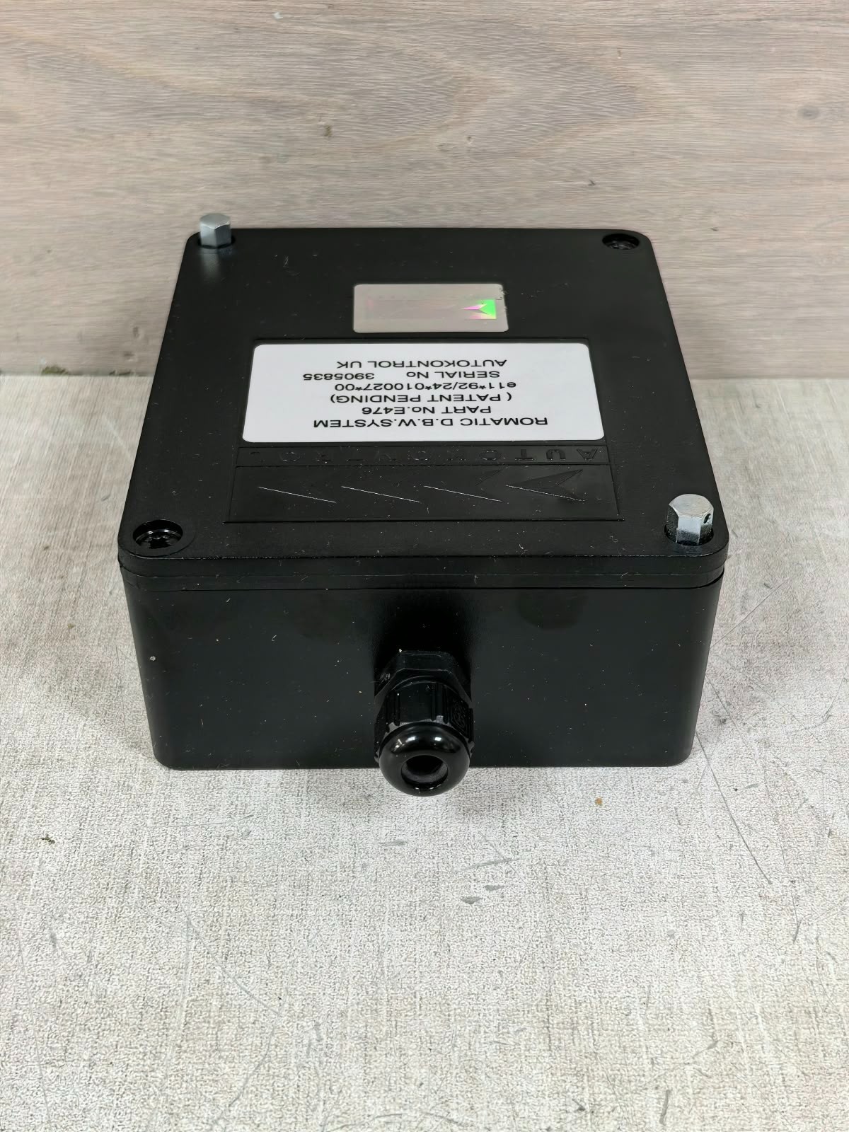 AUTOKONTROL ROMATIC D.B.W SYSTEM E476 AUTOKONTROL ROMATIC D.B.W SYSTEM E476 CONTROL UNIT 7