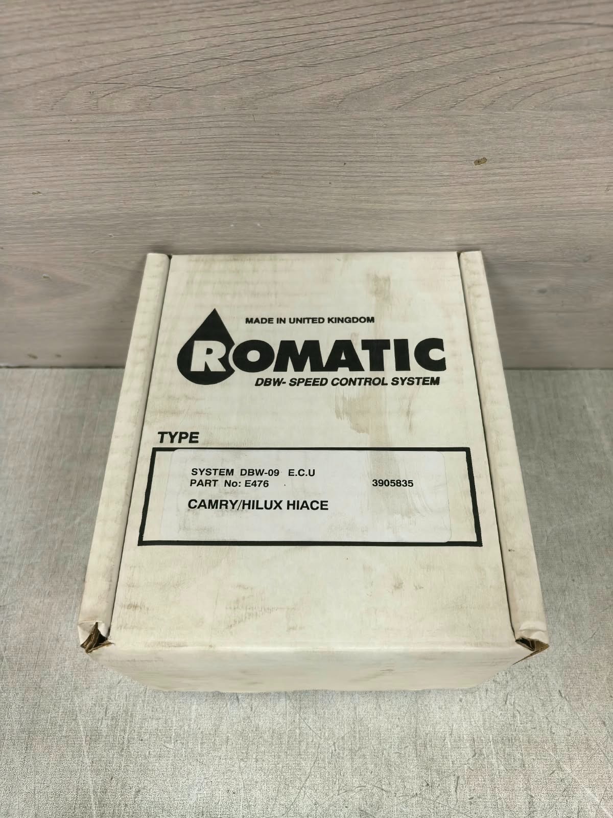 AUTOKONTROL ROMATIC D.B.W SYSTEM E476 AUTOKONTROL ROMATIC D.B.W SYSTEM E476 CONTROL UNIT 9