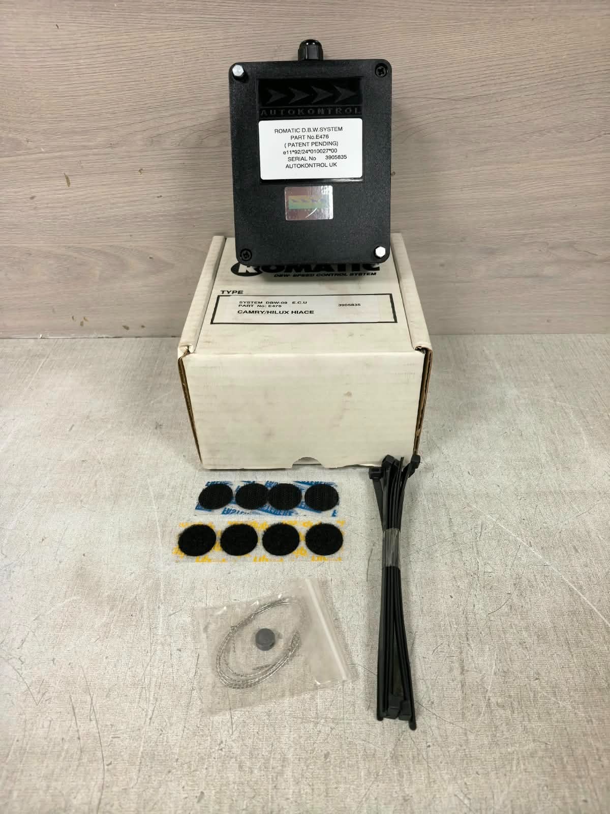 AUTOKONTROL ROMATIC D.B.W SYSTEM E476 AUTOKONTROL ROMATIC D.B.W SYSTEM E476 CONTROL UNIT 1