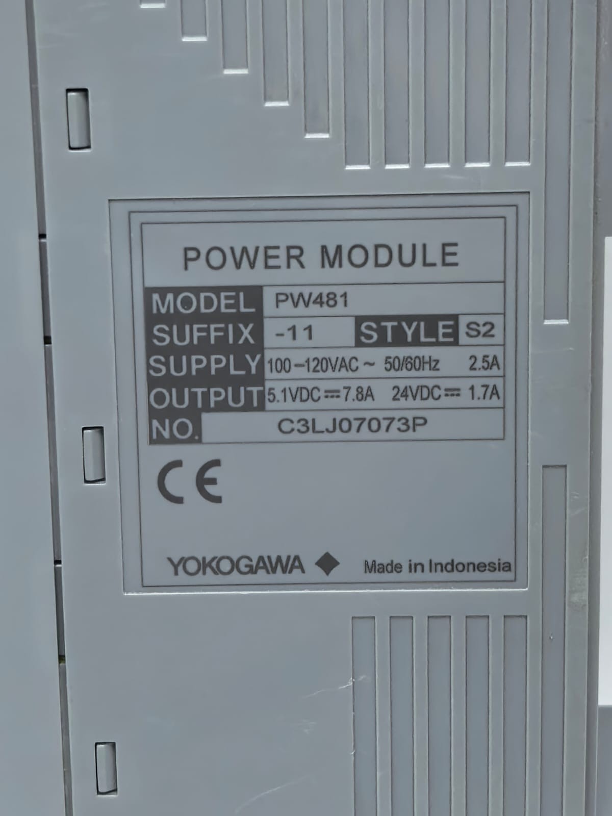 Yokogawa PW481-11 S2 YOKOGAWA PW481-11 S2 POWER MODULE 3