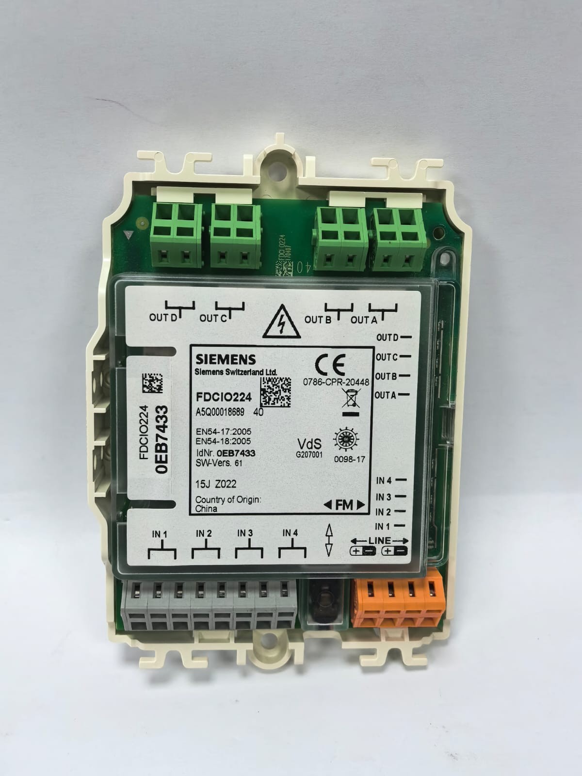 Siemens FDCIO224 SIEMENS FDCIO224 INPUT/OUTPUT MODULE 2