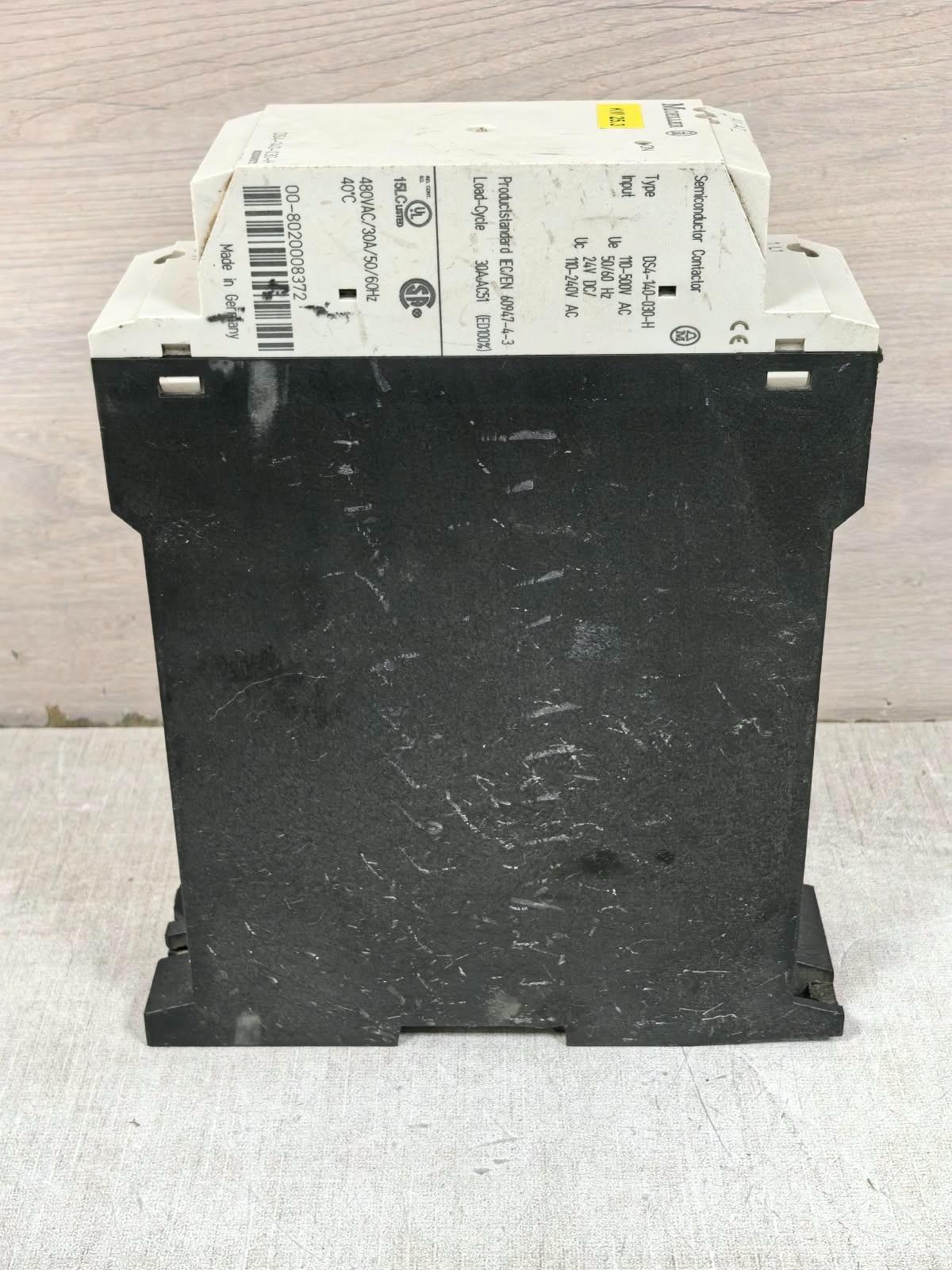 MOELLER DS4-140-030-H MOELLER DS4-140-030-H SEMICONDUCTOR CONTACTOR 480VAC 9