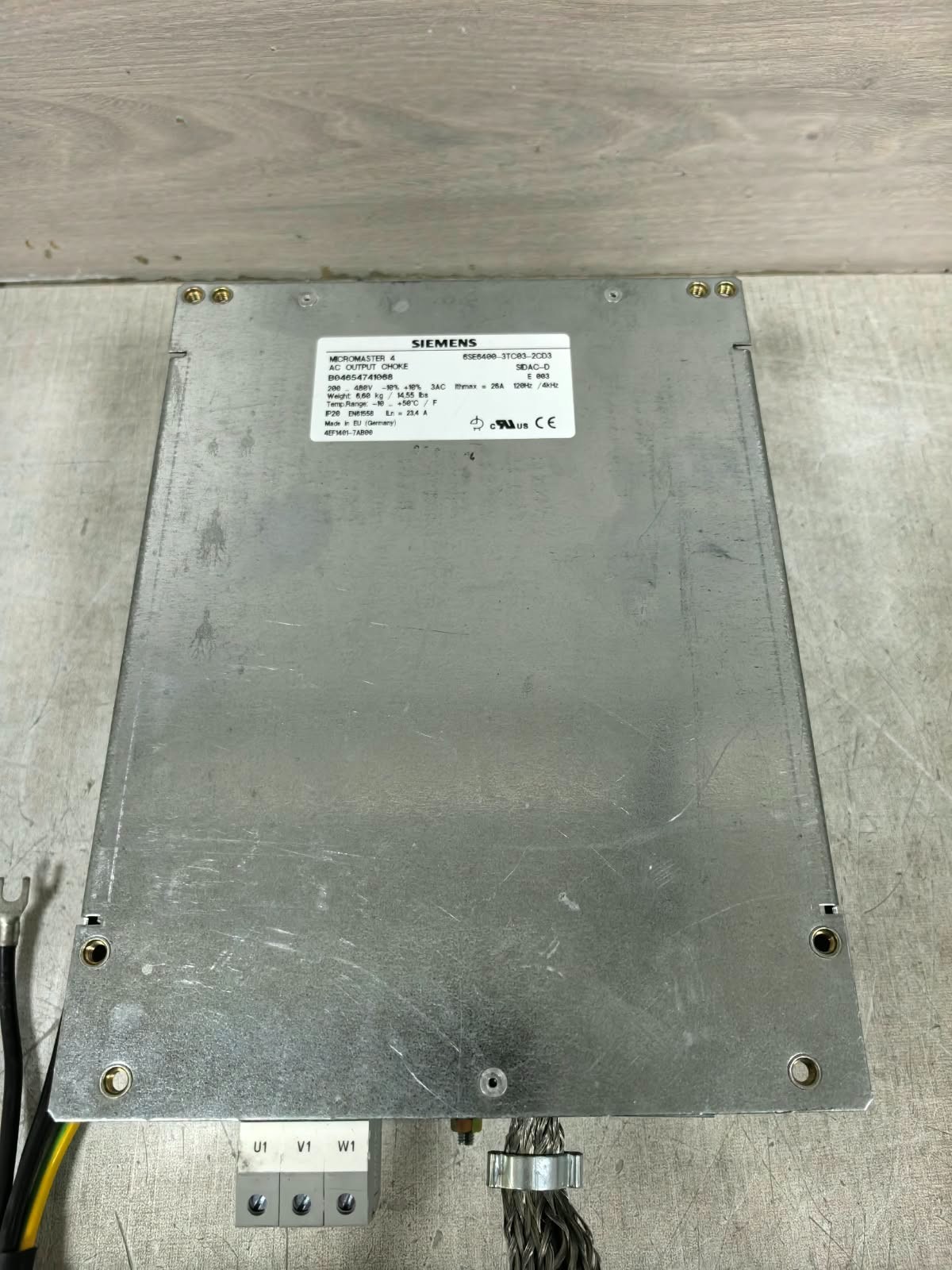 Siemens 6SE640-3TC03-2CD3 SIEMENS MICROMASTER 4 6SE640-3TC03-2CD3 FREQUENCY INVERTER 4