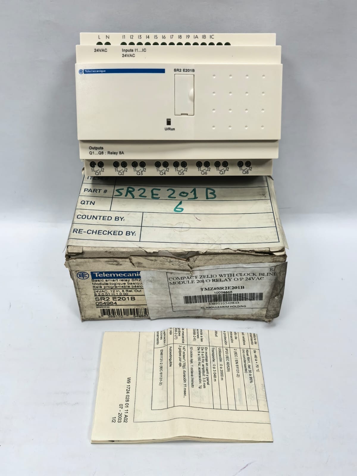 Telemecanique SR2 E201B TELEMECANIQUE SR2 E201B COMPACT SMART RELAY 1