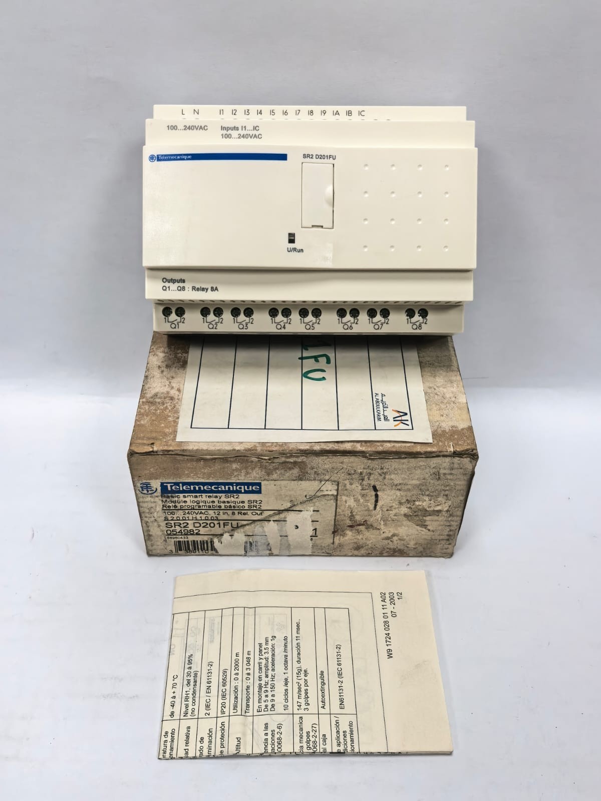 Telemecanique SR2 D201FU TELEMECANIQUE SR2 D201FU COMPACT SMART RELAY 1