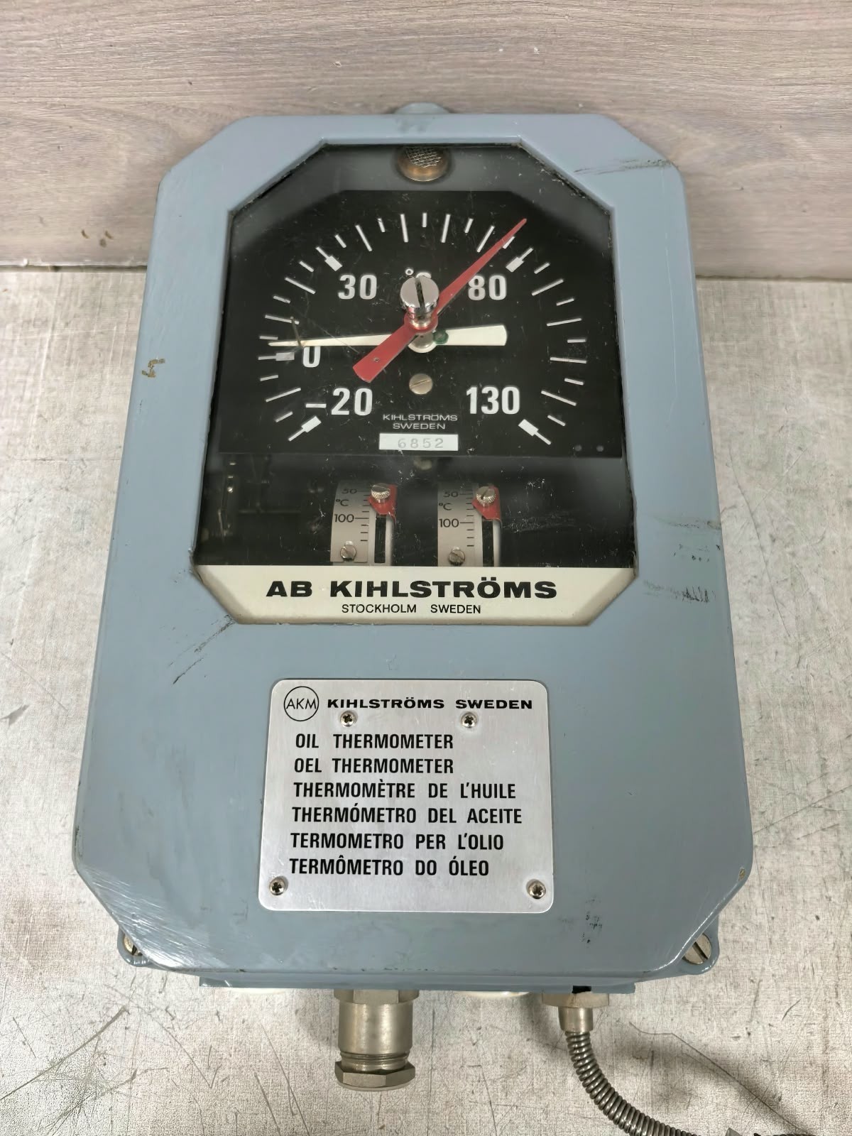 AB KIHLSTROMS 6852 AB KIHLSTROMS 6852 OIL THERMOMETER 2
