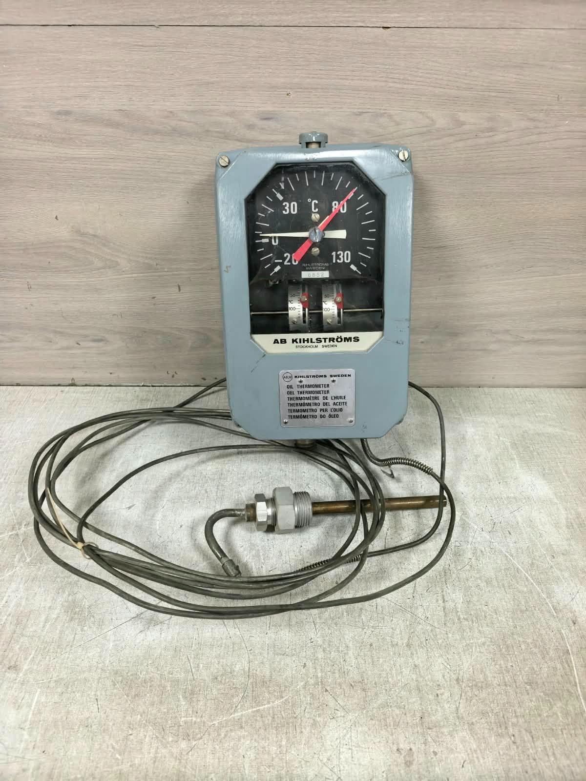 AB KIHLSTROMS 6852 AB KIHLSTROMS 6852 OIL THERMOMETER 1