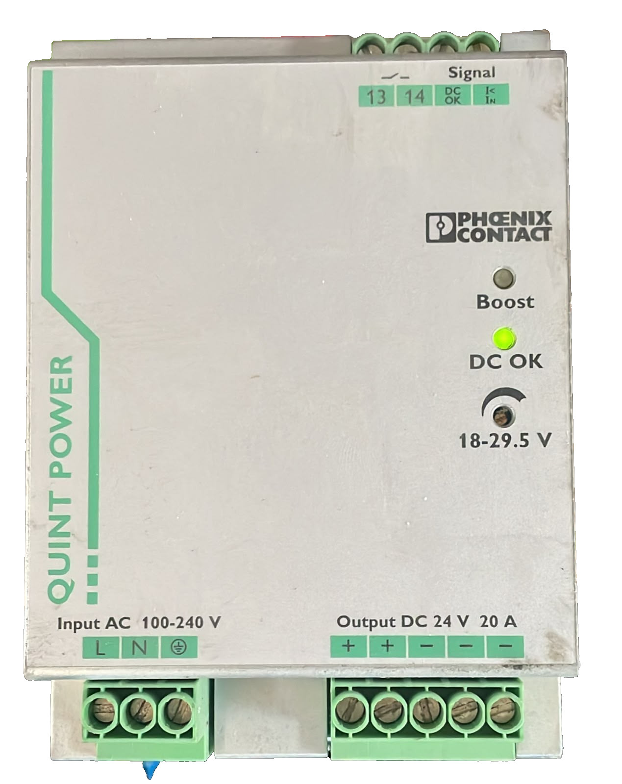 Phoenix Contact QUINT-PS/1AC/24DC/20 REV.10 PHOENIX CONTACT QUINT-PS/1AC/24DC/20 2866776 REV.10 QUINT POWER 1