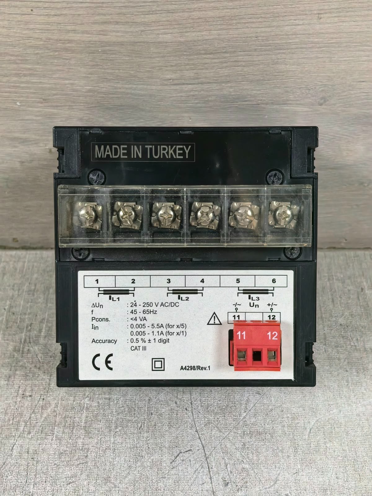 ENTES EPM-34 ENTES EPM-34 TRUE RMS AMMETER 24-250VAC/DC 65HZ 10
