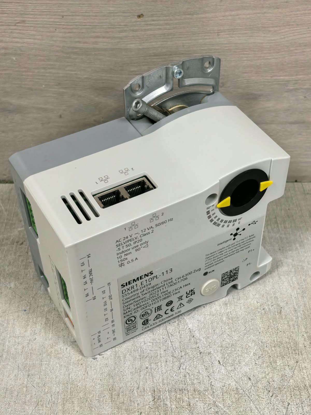 Siemens DXR1.E10PL-113 SIEMENS DXR1.E10PL-113 ROOM AS GLB ACTUATOR 4