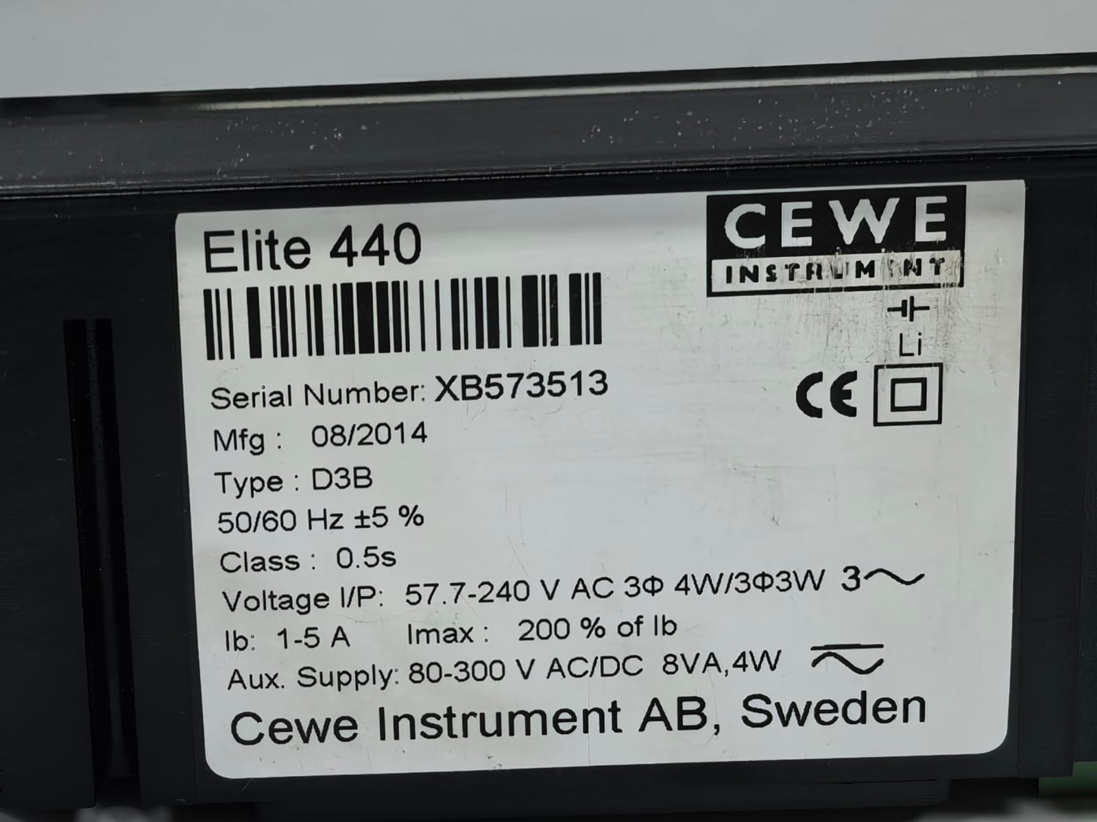 CEWE INSTRUMENT ELITE 440-441 CEWE INSTRUMENT ELITE 440-441 DIGITAL PANEL METER D3B 2