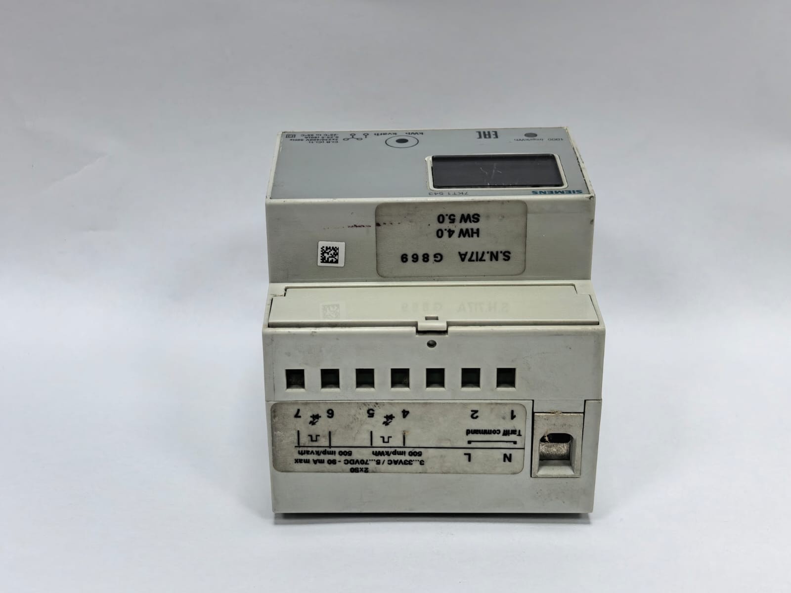 Siemens 7KT1 543 SIEMENS 7KT1 543 THREE-PHASE DIGITAL ENERGY METER 5